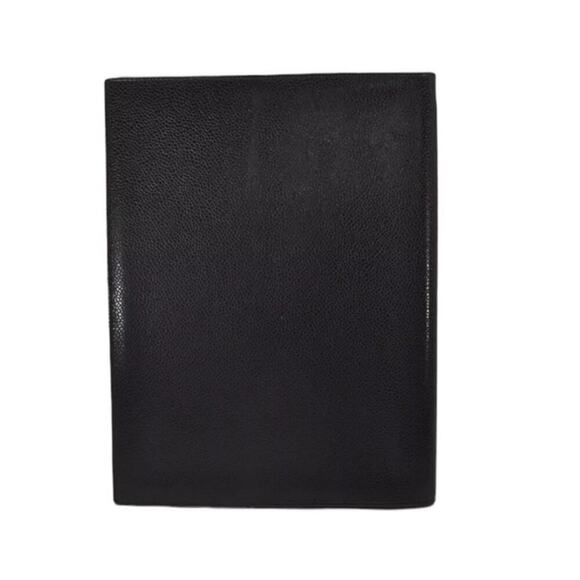 CHANEL Vintage Caviar Leather Black Diary Notebook Tablet Cover CC Stitch Motif. - Picture 3 of 14